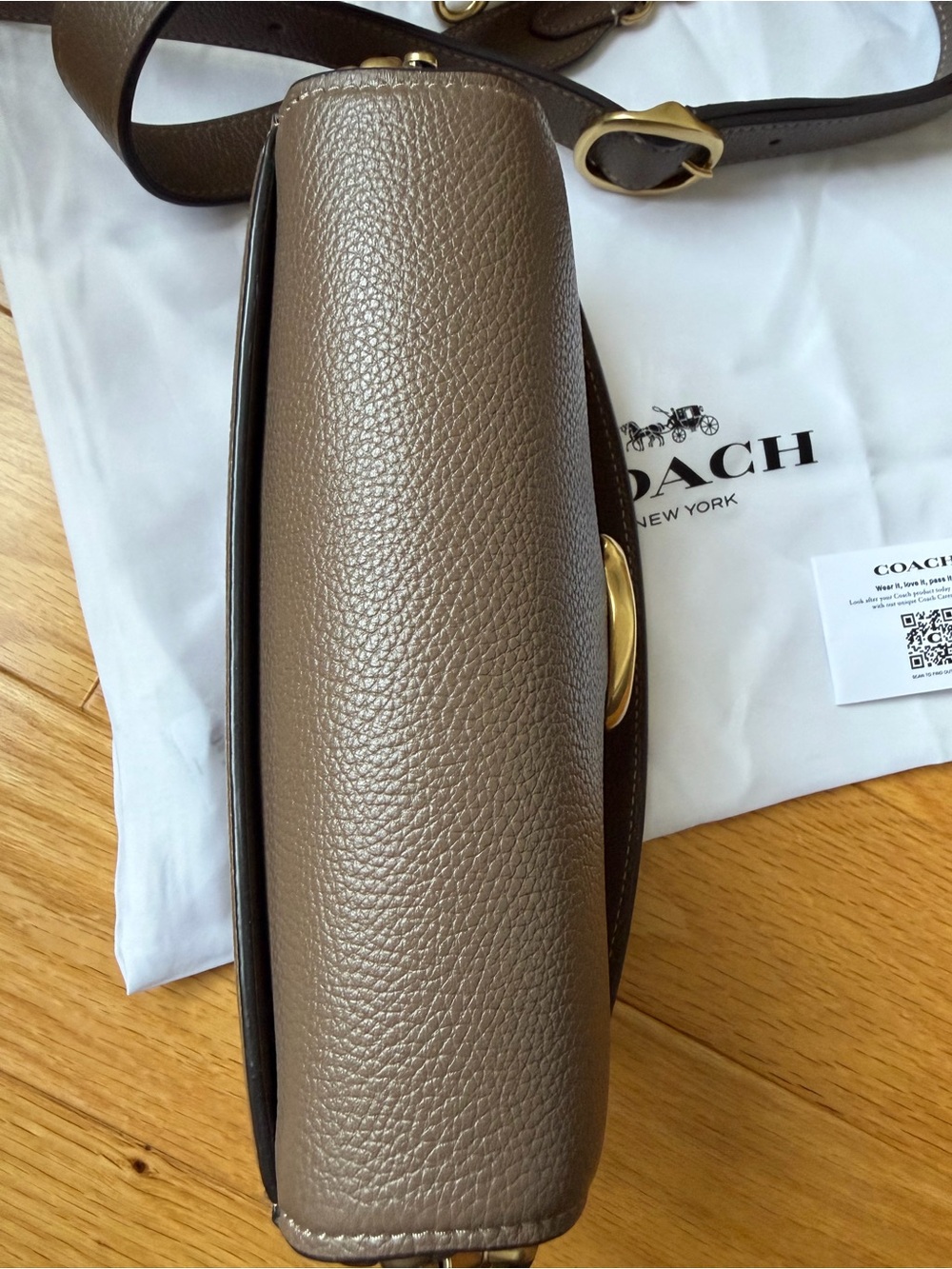 Coach Tabby 20 Shoulder Bag in Dark Stone - Picture 8 of 9